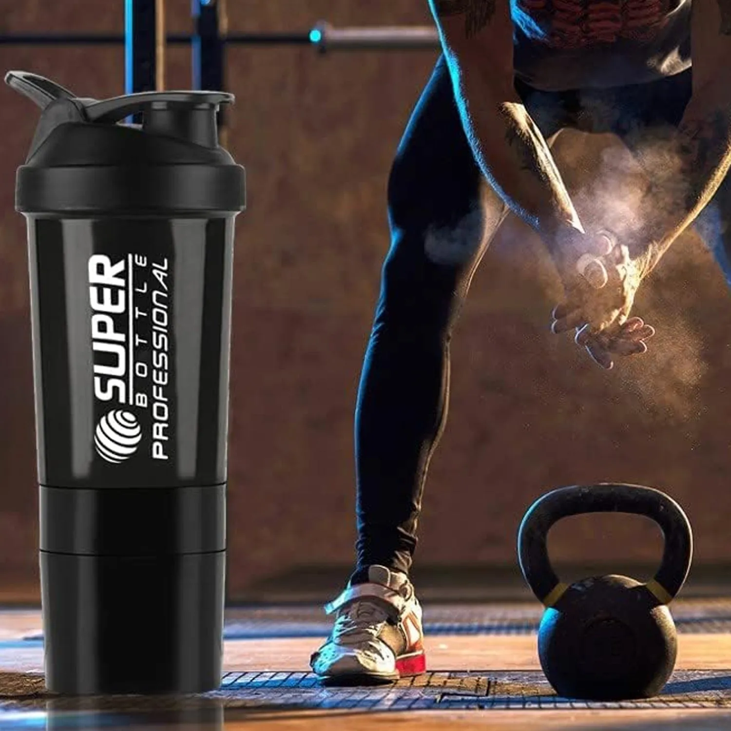 1771 SHAKER BOTTLE FOR GYM|GYM SHAKER|SIPPER BOTTLE|BPA-FREE AND 100% LEAK-PROOF PROTEIN SHAKER BOTTLE WITH 2 EXTRA STORAGE COMPARTMENT (500ML SHAKER)