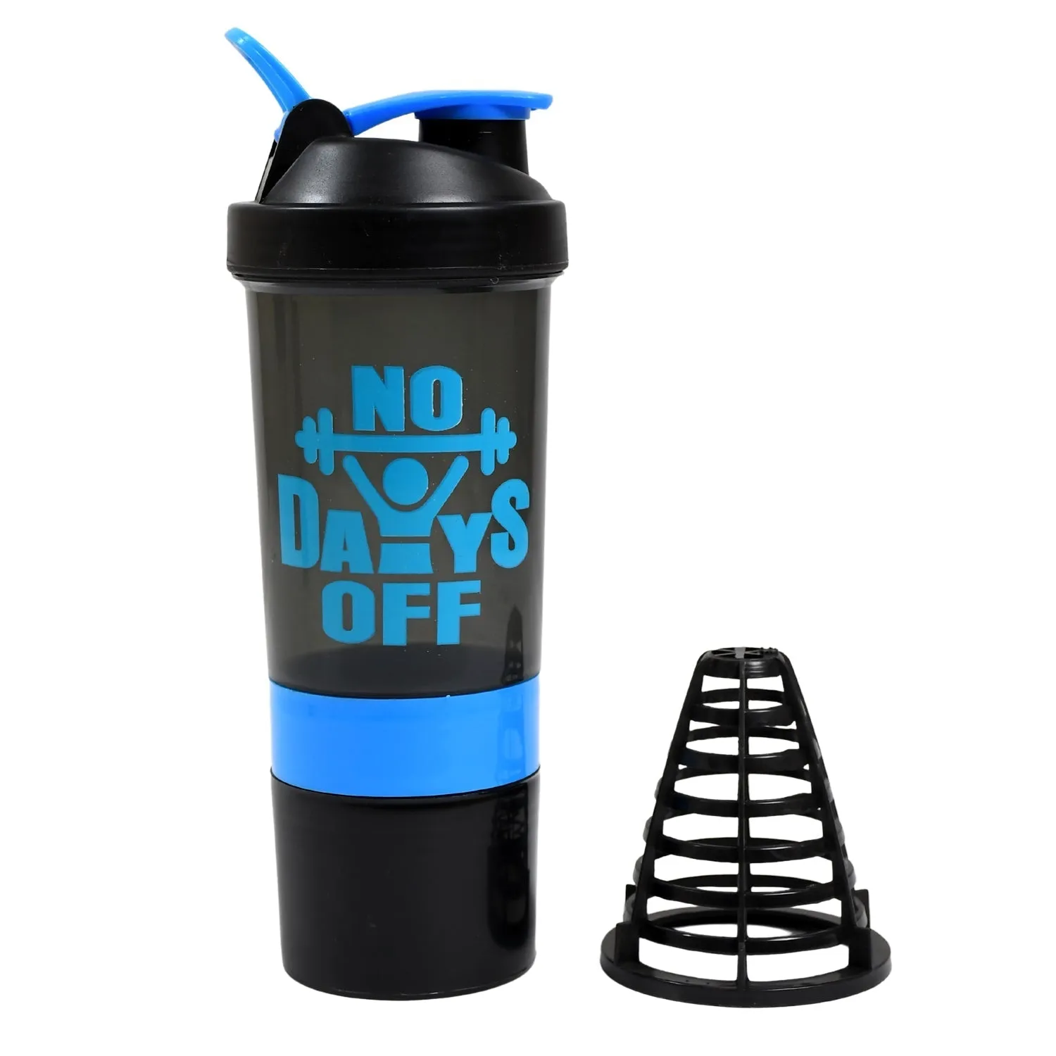 1773 Protein Shaker Bottle|Gym|Water Bottle with 2 Storage Compartment|BPA Free| 500ml