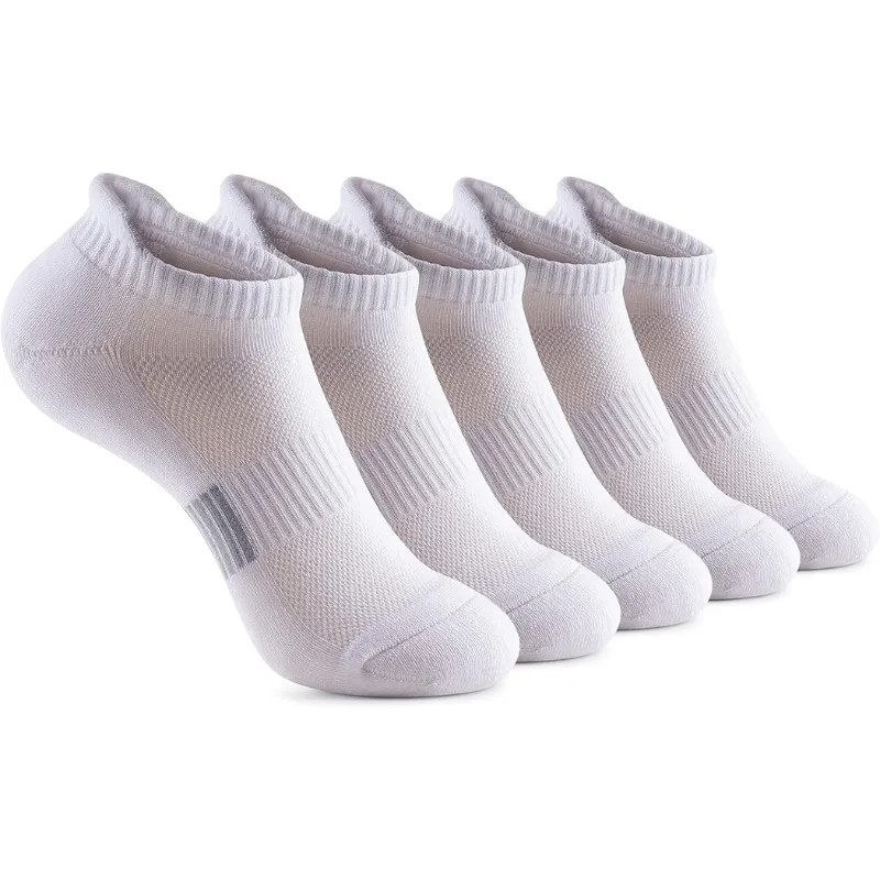 5 Pair Cushioned Ankle Support Socks