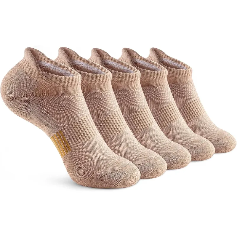 5 Pair Cushioned Ankle Support Socks