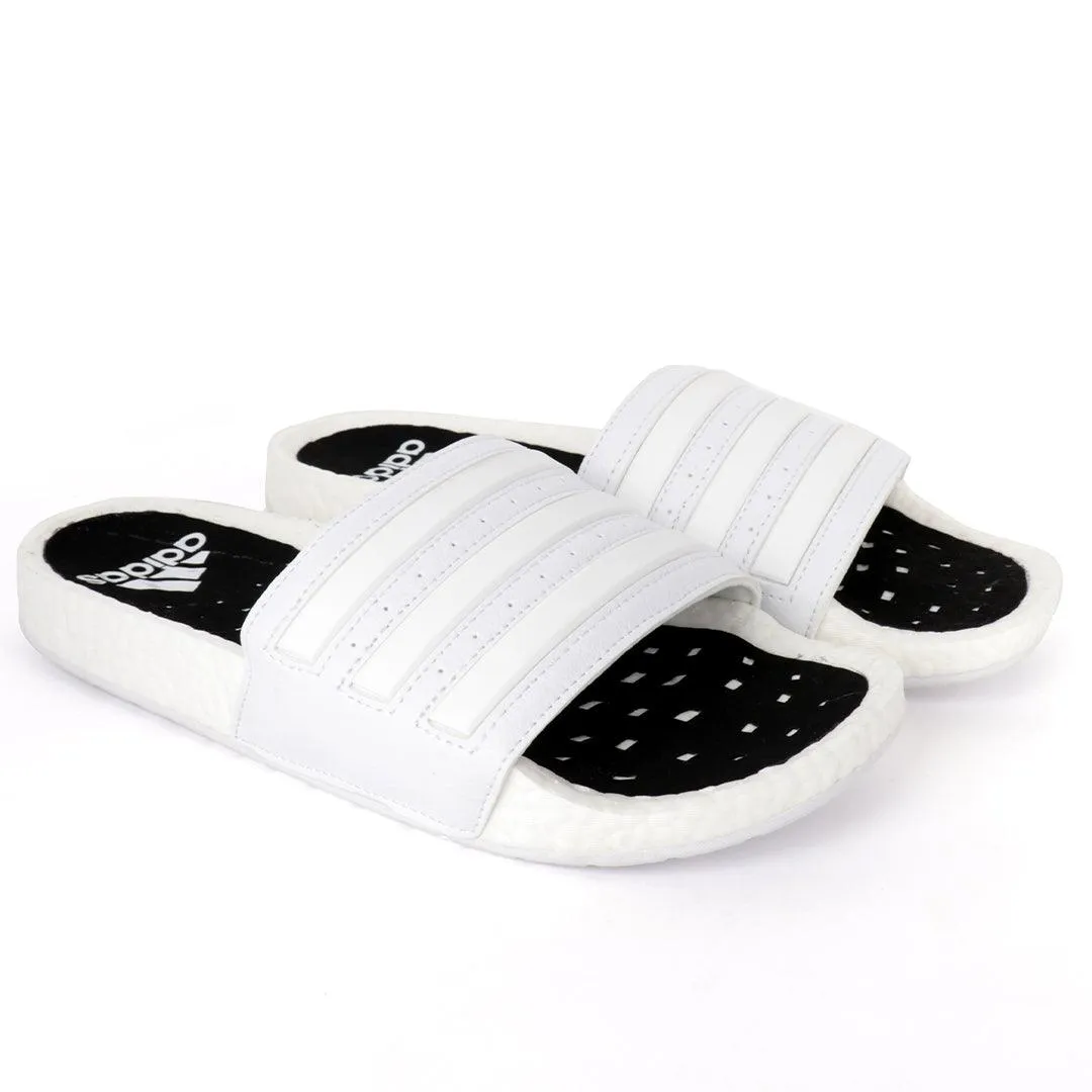 AD Adilette Boost Men's Lightweight Breathable Slide-White