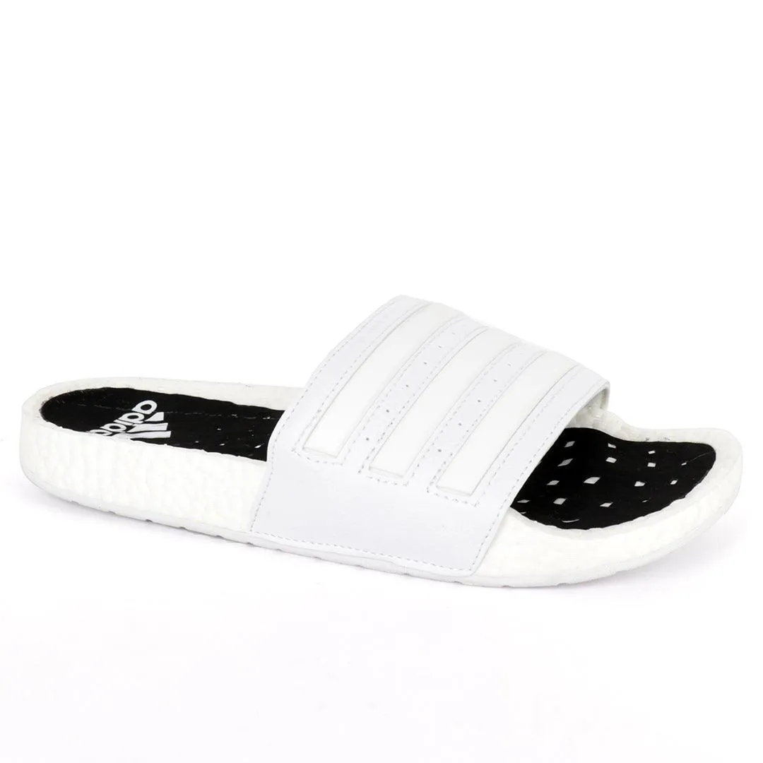 AD Adilette Boost Men's Lightweight Breathable Slide-White