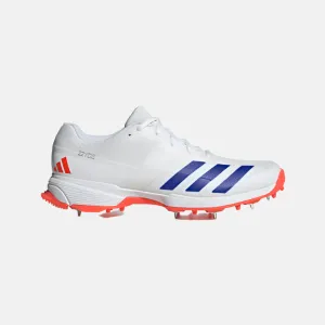 Adidas 22yds Men's Cricket Shoes -Cloud White/Lucid Blue/Solar Red