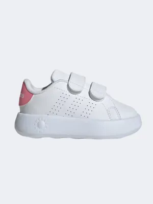 Adidas Advantage Cf Infant Girls Sportswear Shoes White/Pink/Black