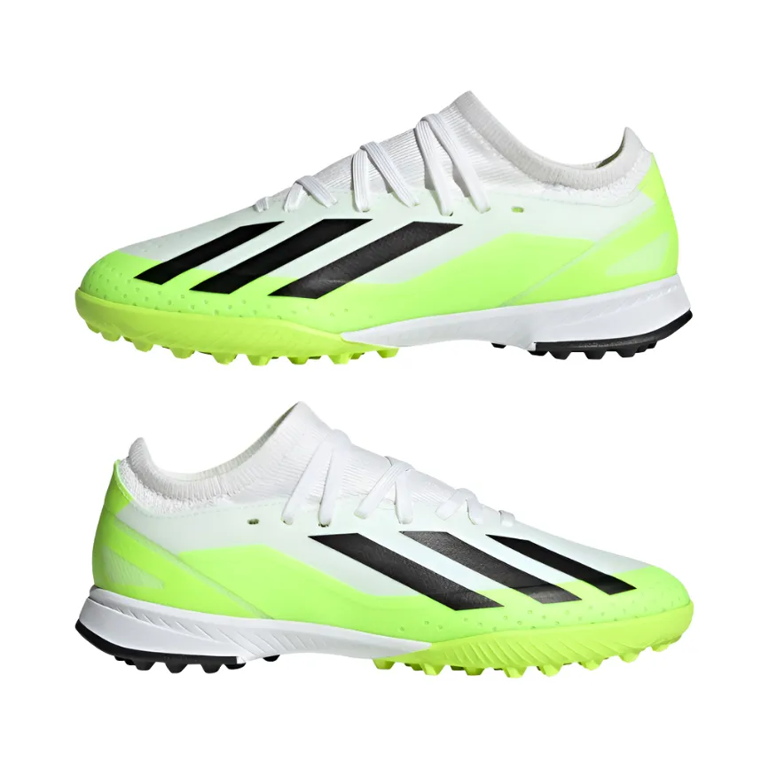 Adidas Kids Astro Turf Boots X Crazyfast.3 TF J White/Black/Lucid Lemon