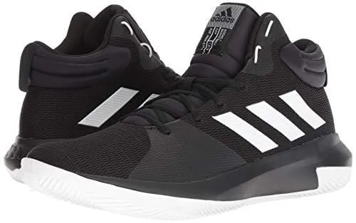 adidas Men's Pro Elevate 2018 Basketball Shoe, White/Black, 10.5 M US