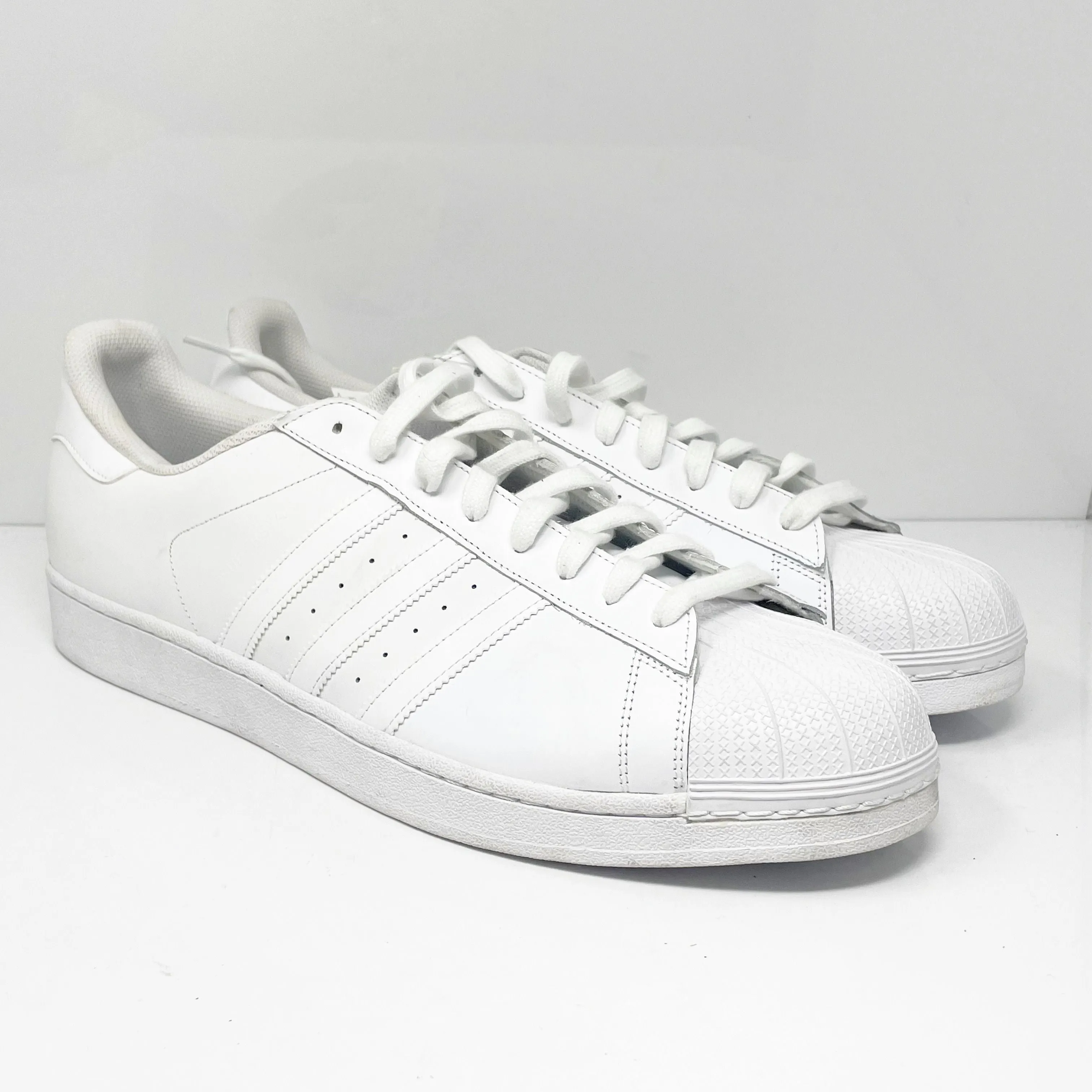 Adidas Mens Superstar Foundation B27136 White Casual Shoes Sneakers Size 19