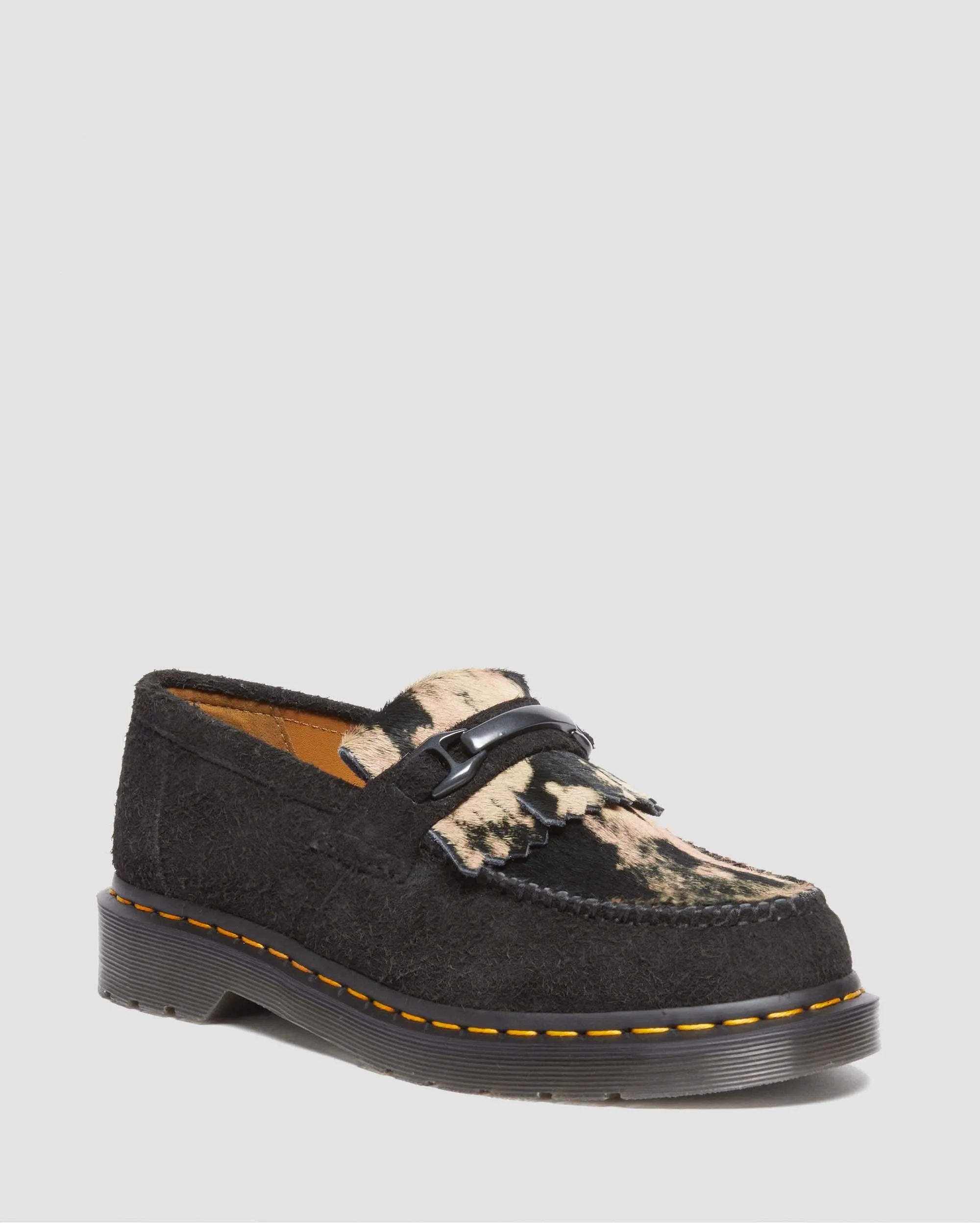 Adrian Snaffle Suede & Hair-On Loafers Shoes