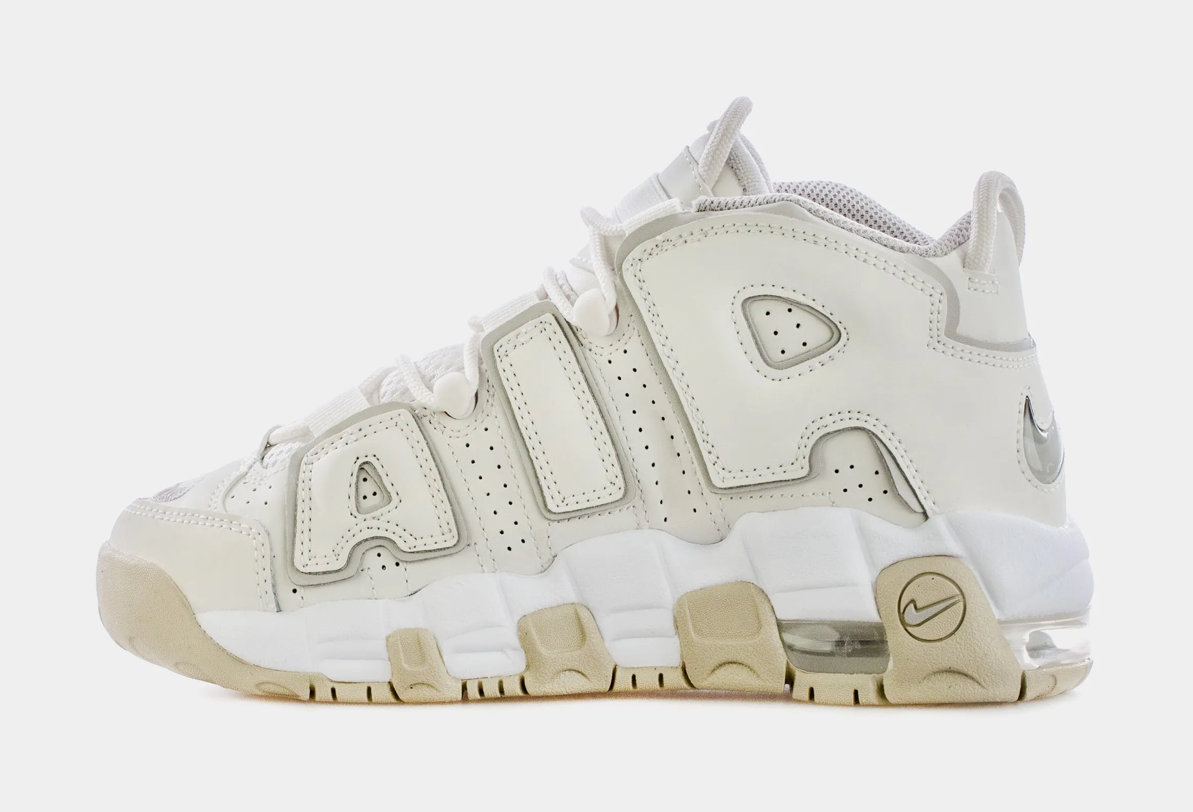 Air More Uptempo Phantom Grade School Lifestyle Shoes (Beige)