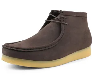 Amali Wallabee Boot Style Men's Brown Suede High Top Shoes