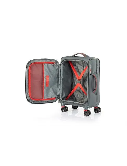 AMERICAN TOURISTER APPLITE 4 ECO SPINNER 55CM Carry-on EXP TSA - Grey/Red