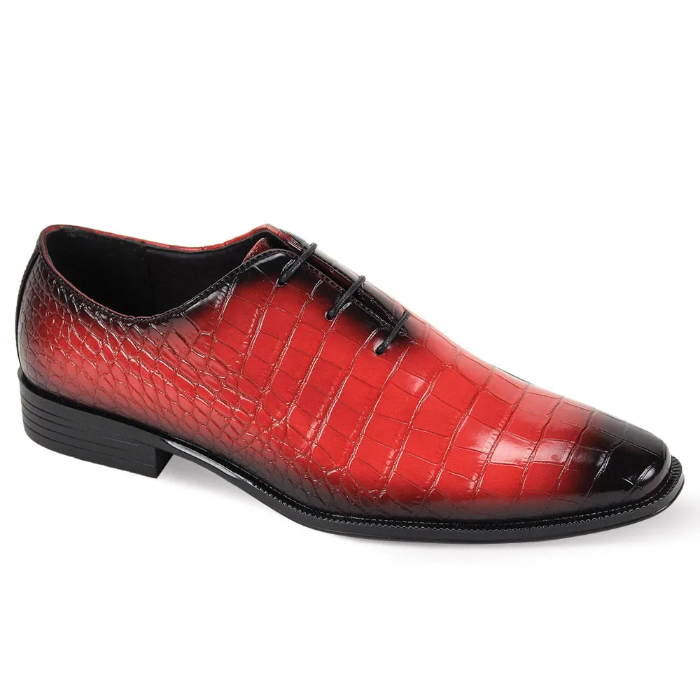 Antonio Cerrelli Lace up Croc print Shoes