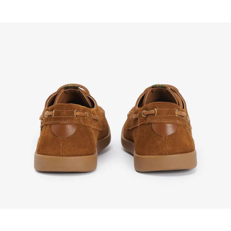 Barbour Armada Mens Deck Shoe - Cognac Suede