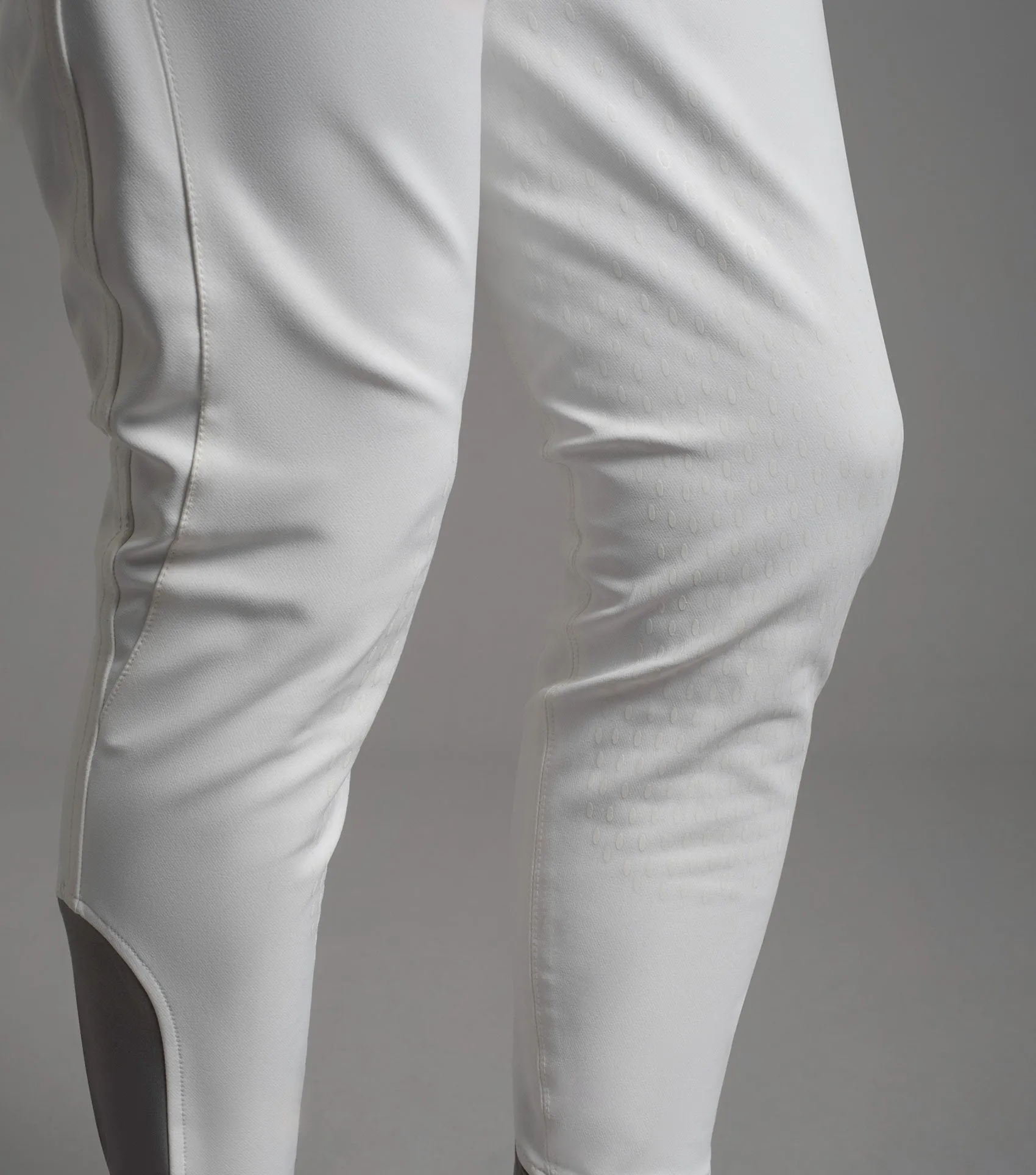 Barusso Men's Gel Knee Competition Breeches White