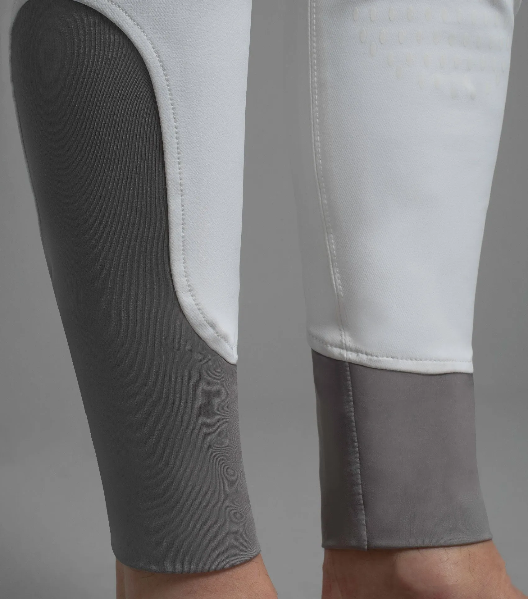 Barusso Men's Gel Knee Competition Breeches White