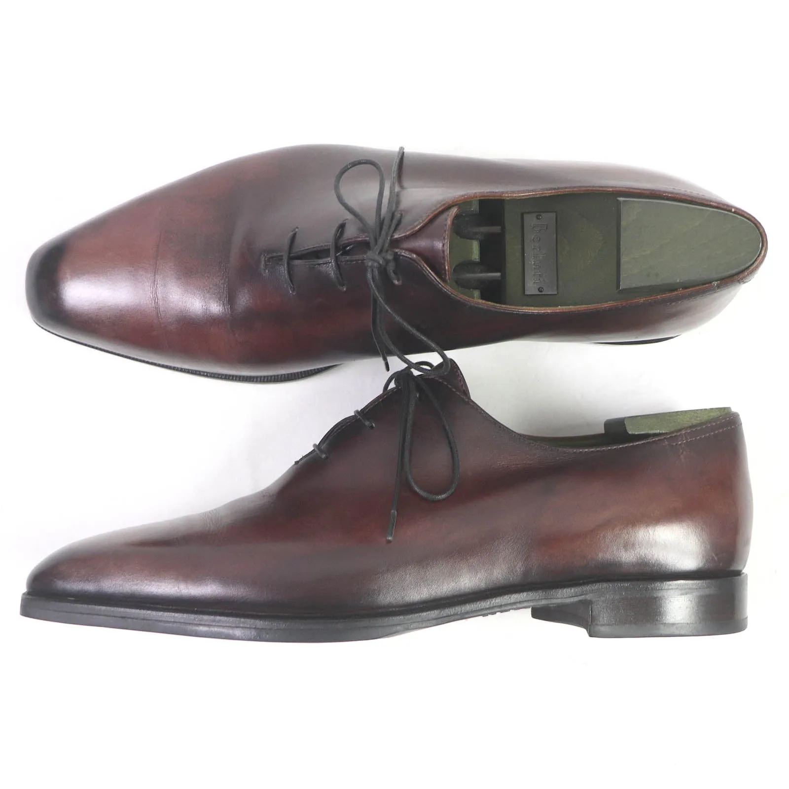 Berluti Leather Dress Shoes Bordeaux 10.5