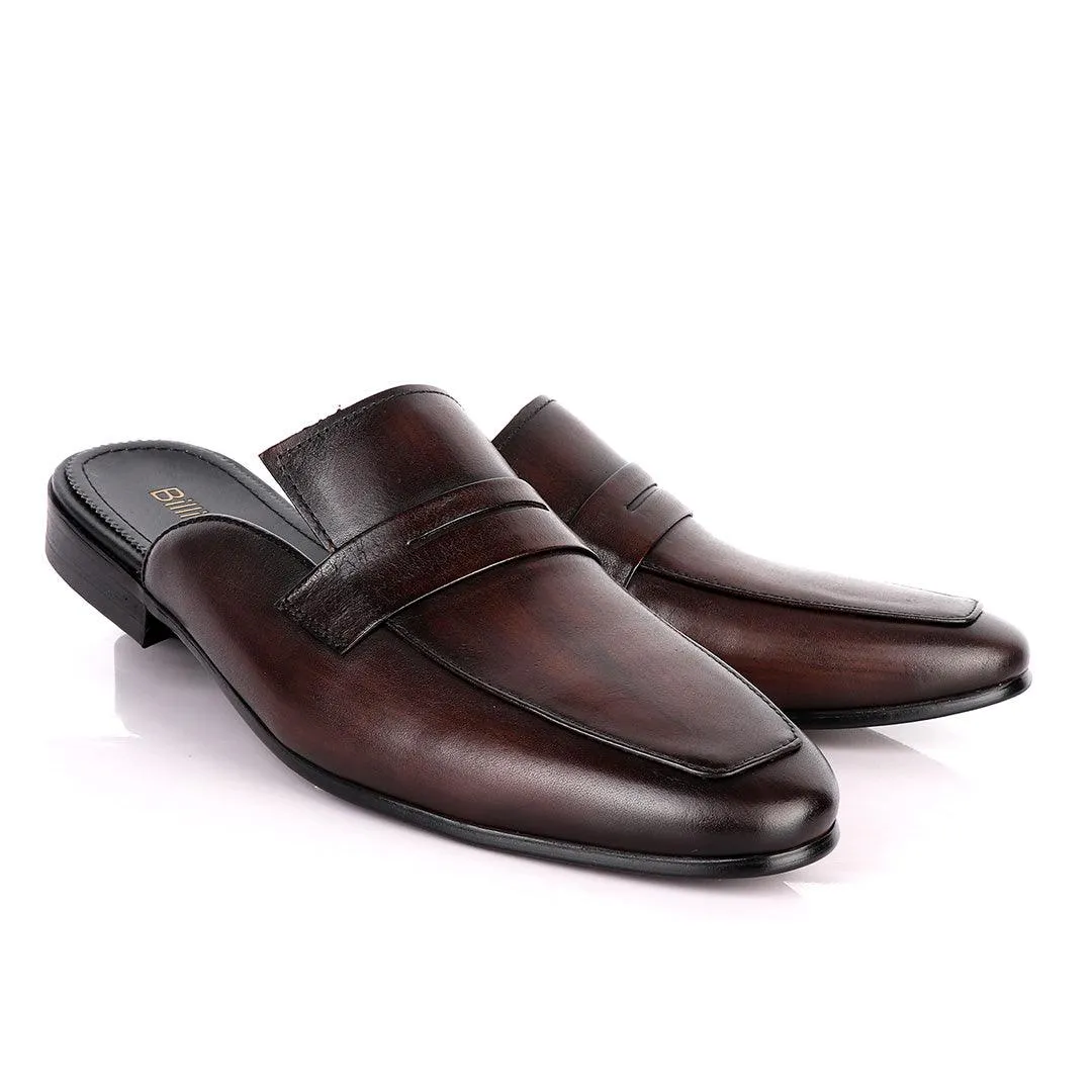 Billionaire Classy Coffee Mole Leather Shoe