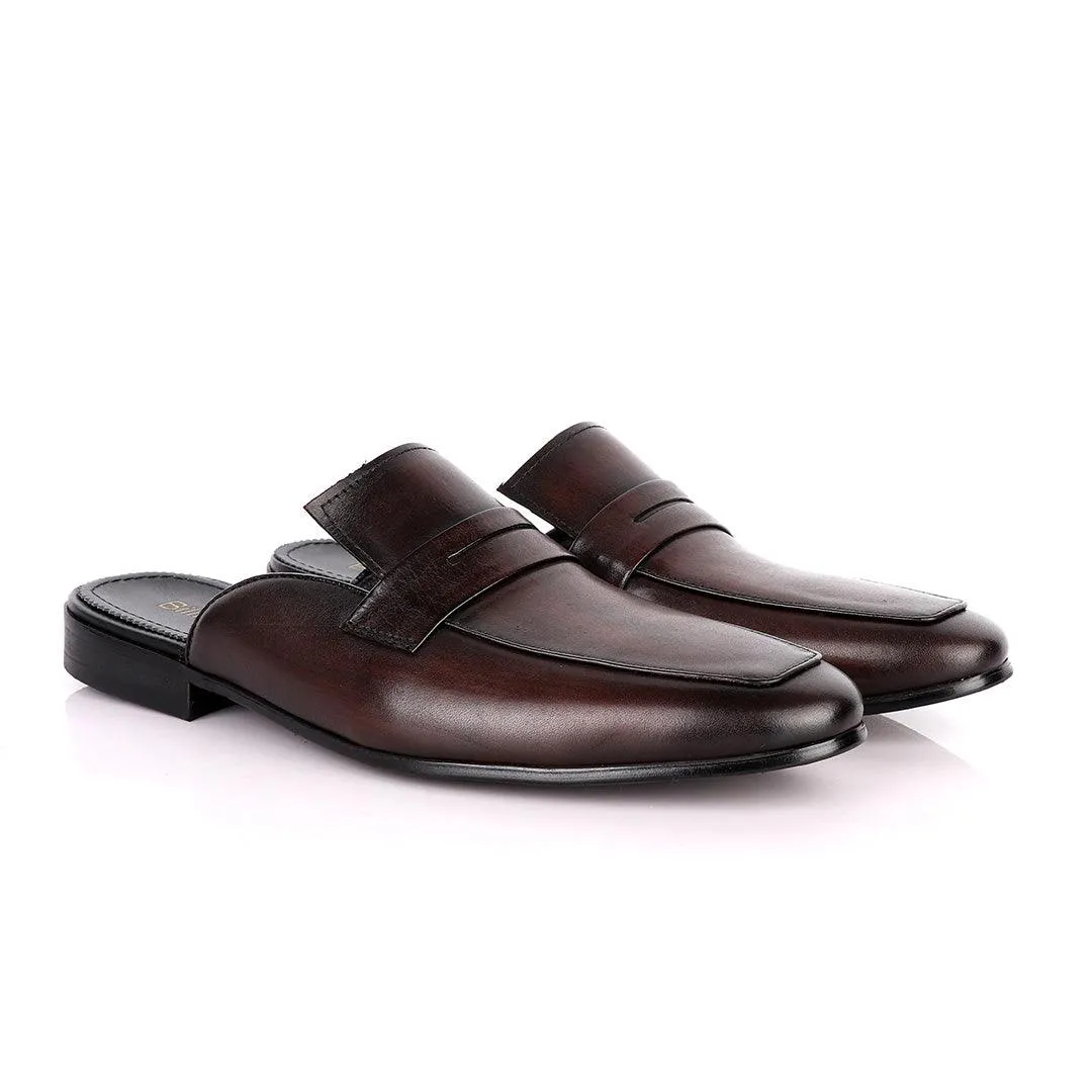 Billionaire Classy Coffee Mole Leather Shoe