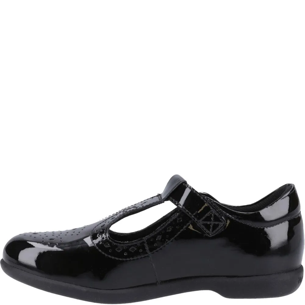 Black Britney Patent Senior School Shoes