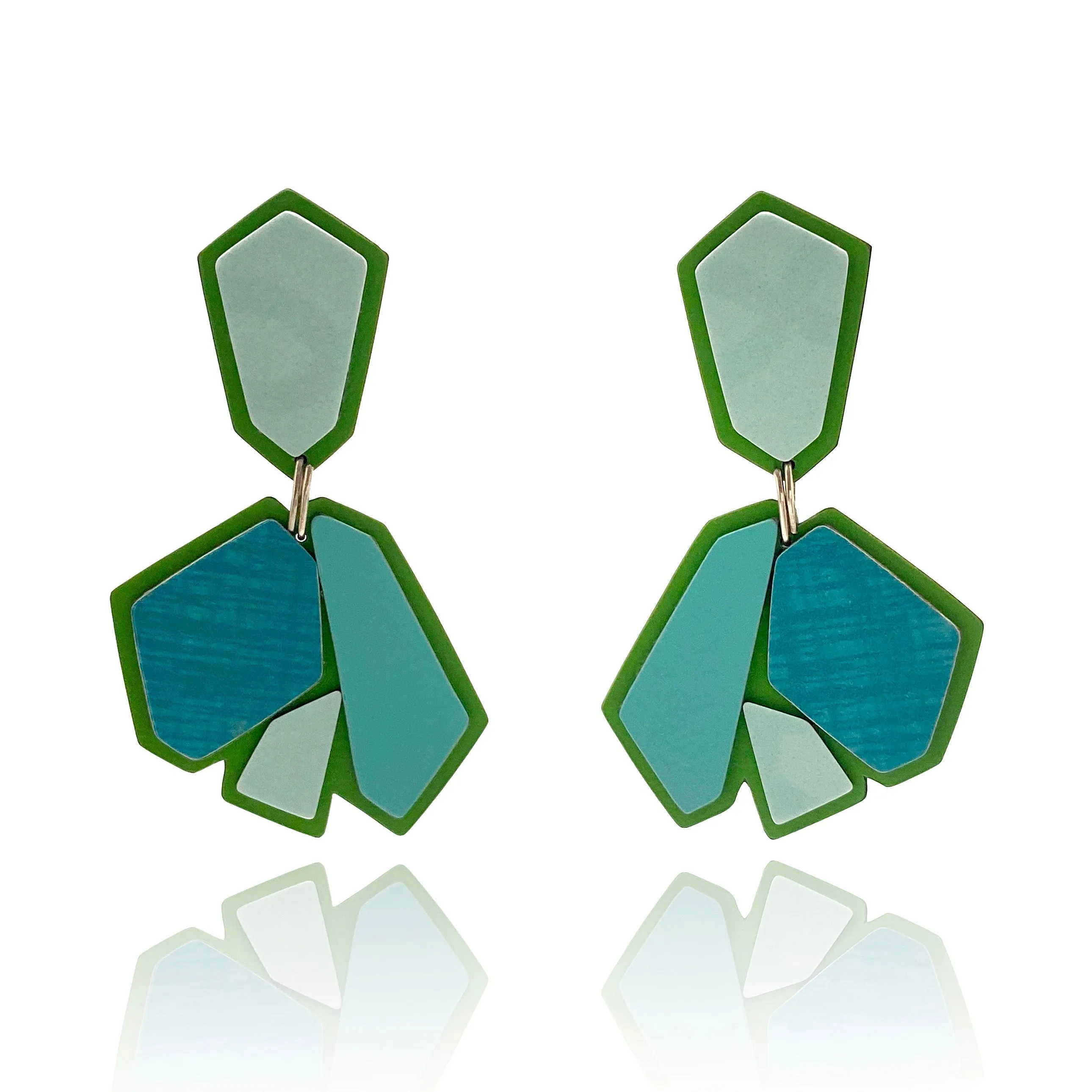 Blue and Green Vista Earrings