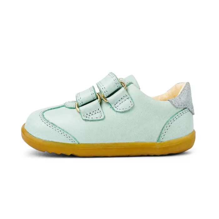 Bobux Step Up SU Sprite Leather Sneaker Mist Blue