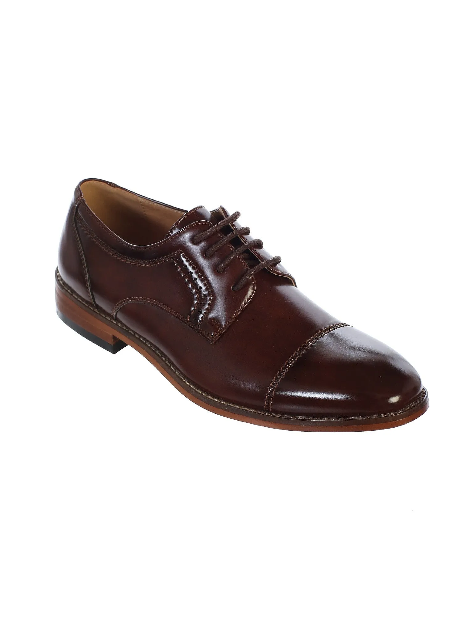 Boys Brown Laces Oxford Shoes 11-5 Kids