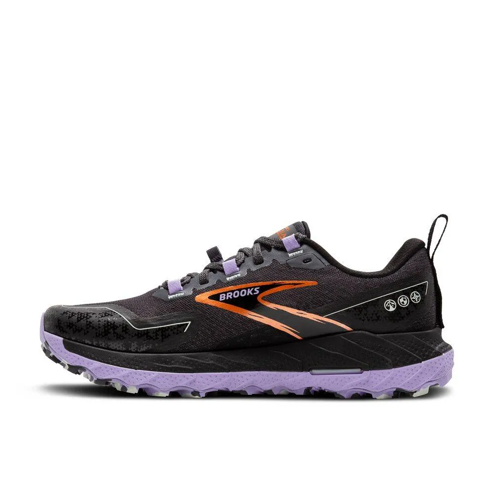 Brooks Cascadia 18 (Womens) - Ebony/Sweet Lavender/Copper