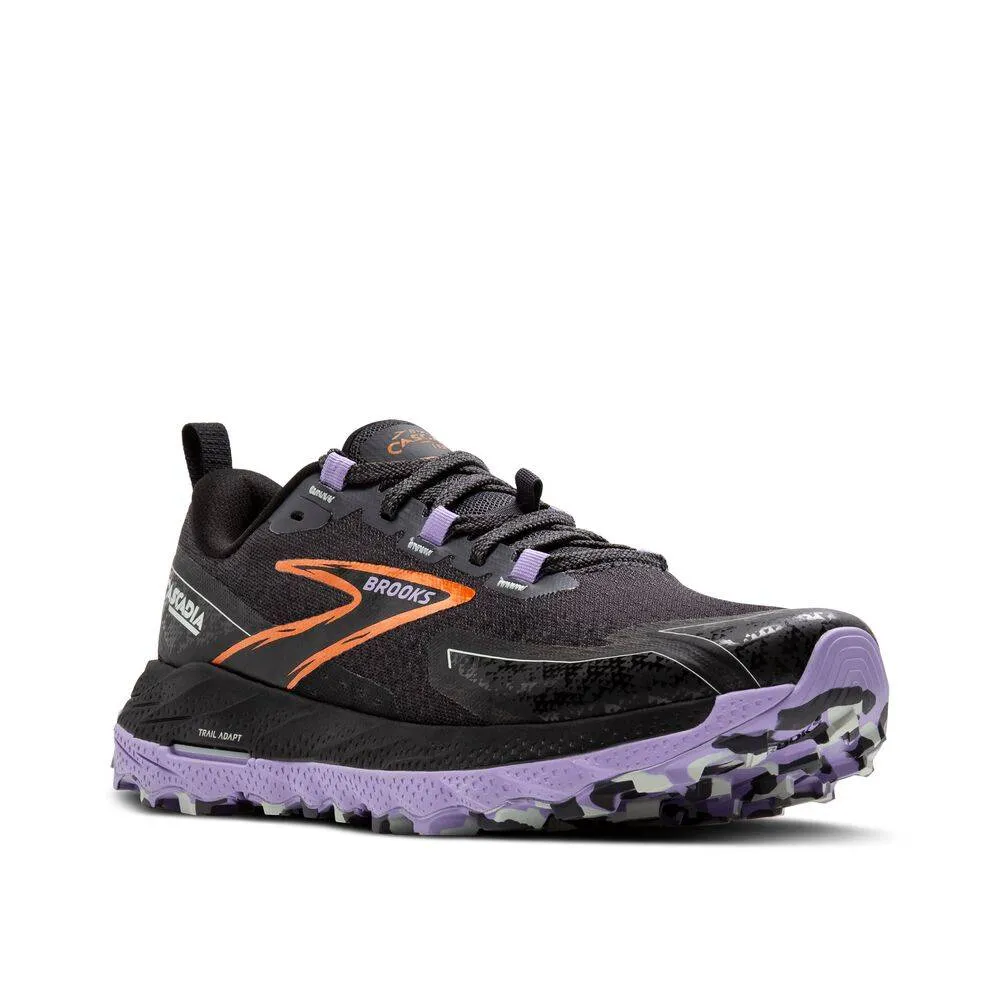 Brooks Cascadia 18 (Womens) - Ebony/Sweet Lavender/Copper