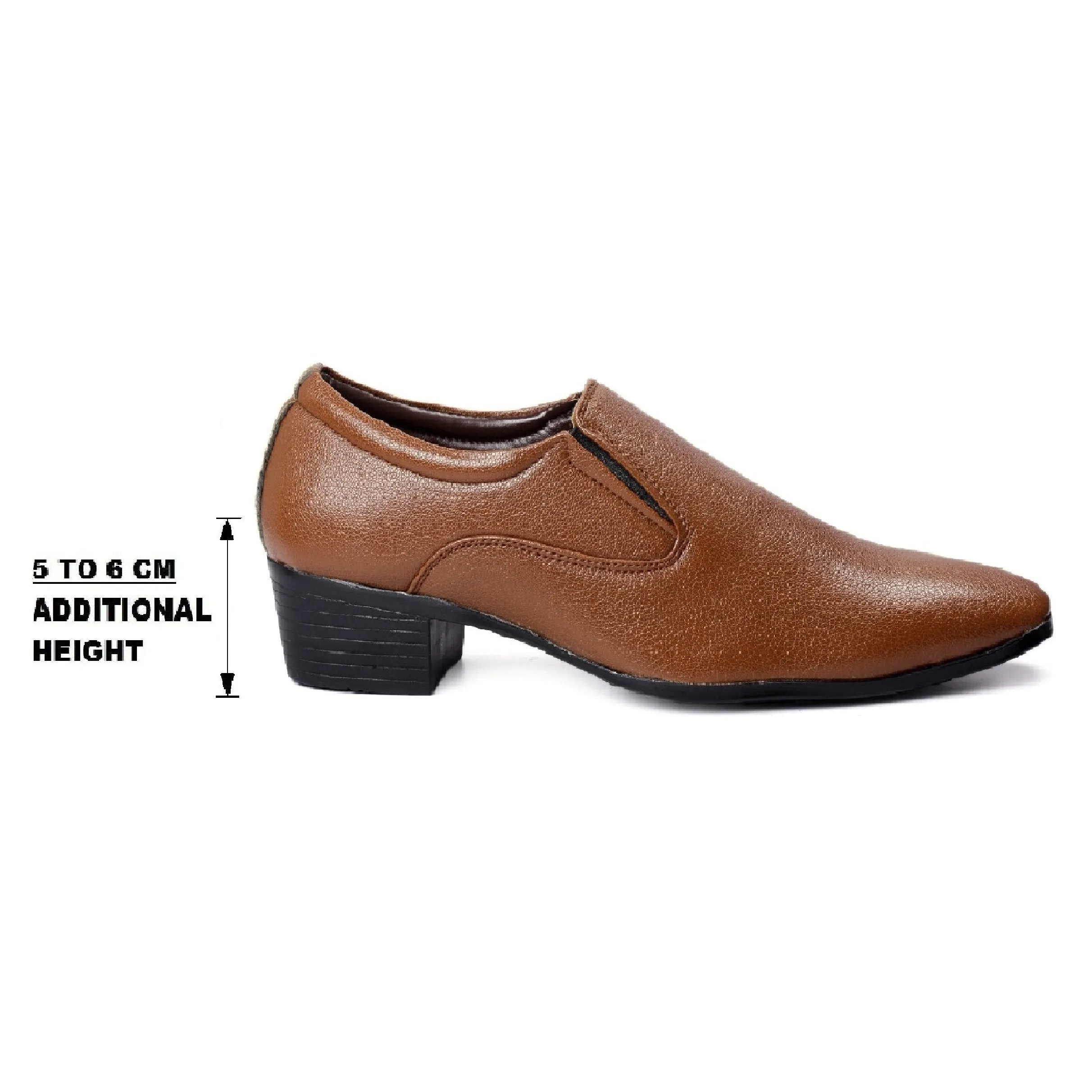 Bxxy's Height Increasing Elevator Slip-on Formal Shoes for Men