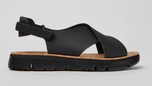 Camper Sandal: Black Crossover