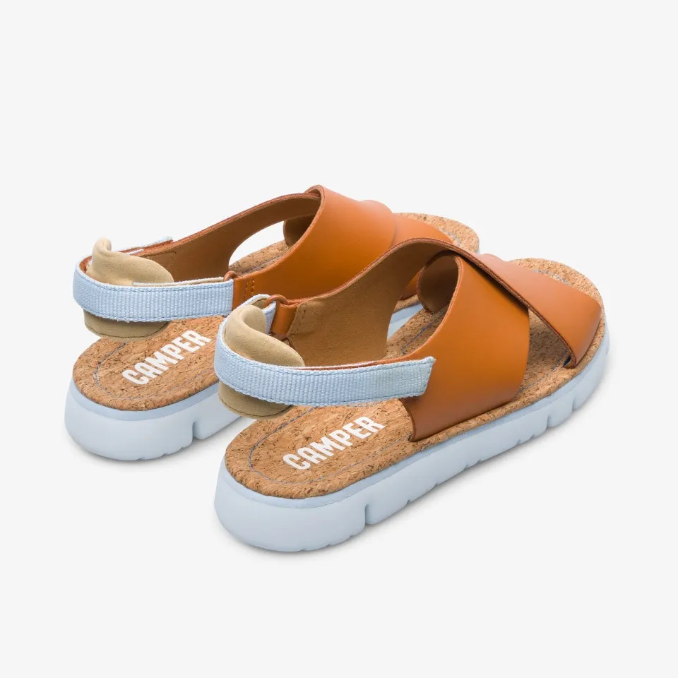 Camper Sandal: Tan Crossover