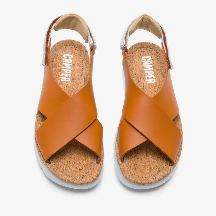 Camper Sandal: Tan Crossover