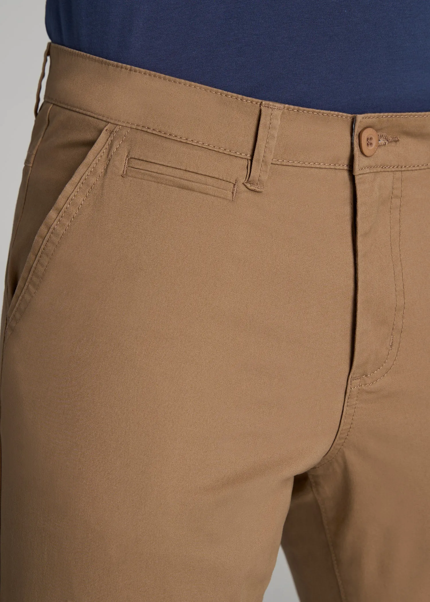 Carman TAPERED Chinos in Russet Brown - Pants for Tall Men