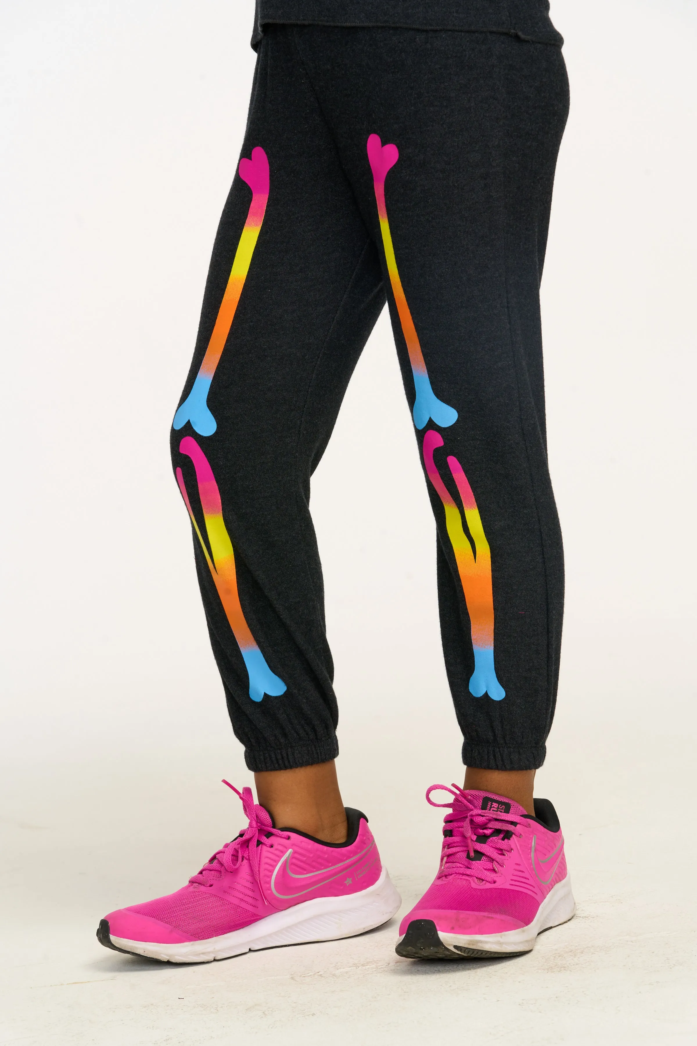 Chaser Rainbow Skeleton Legs Sweatpant