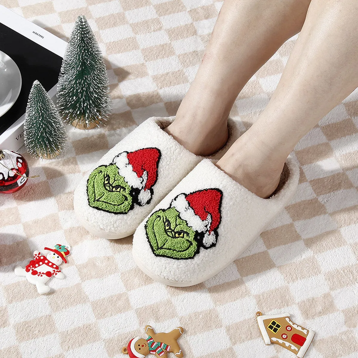 Christmas Grinch Slippers