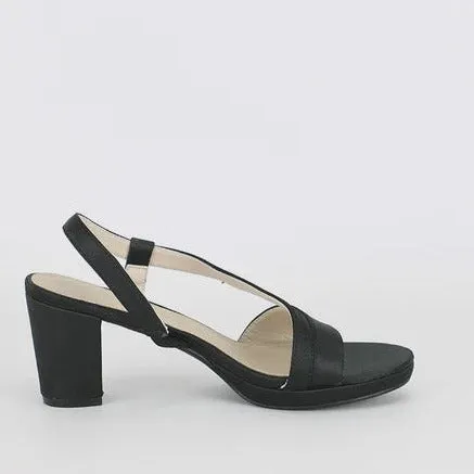 Clarice Clarinda Satin Shoes Black