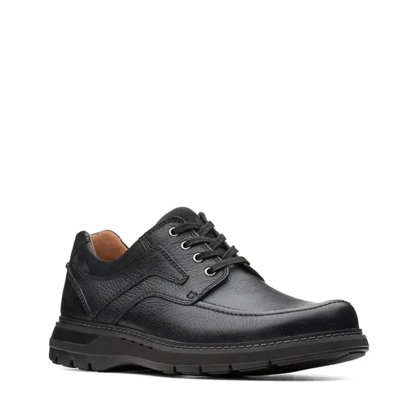 Clarks Men's Un Ramble Lace Black Leather