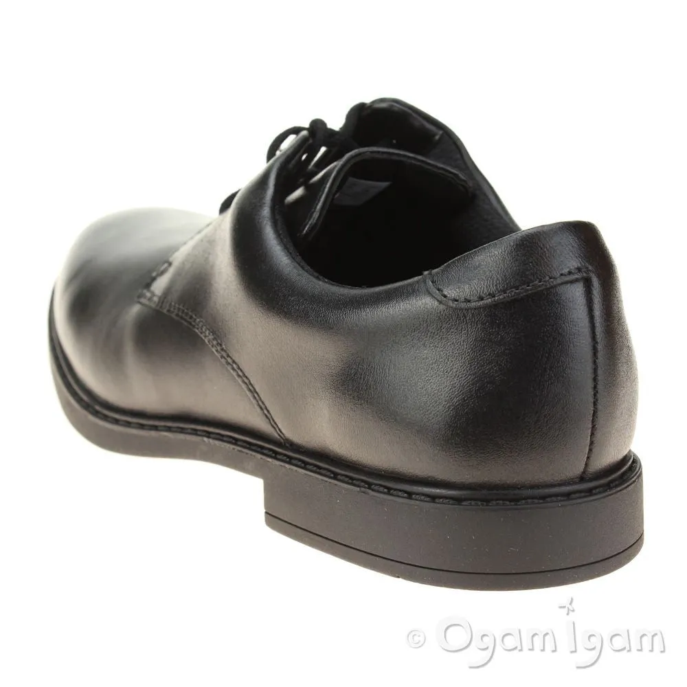 Clarks Scala Loop Boys Black School Shoe