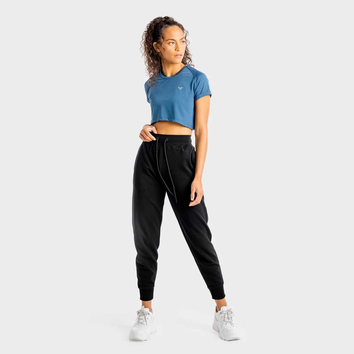 Core Crop Tee - Slate