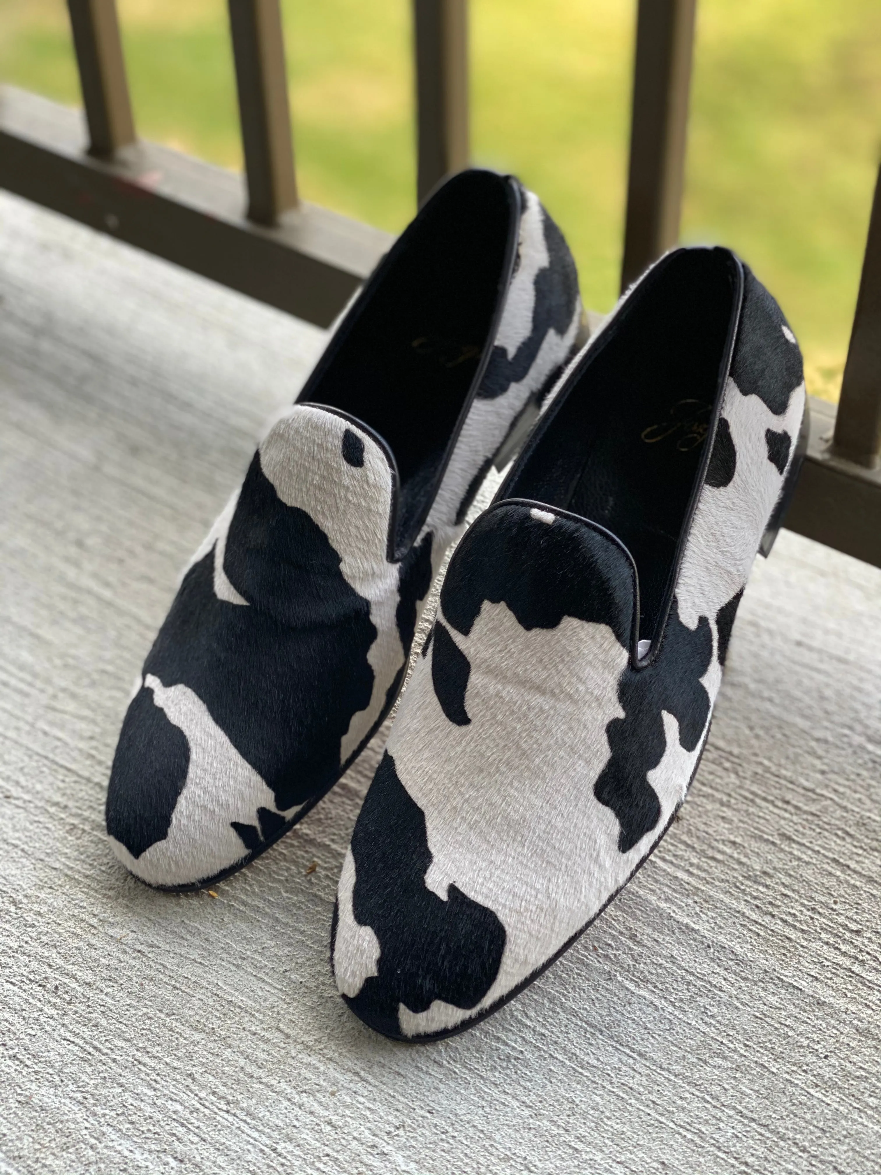 COW HIDE SKIN LUXURY SLIPPERS