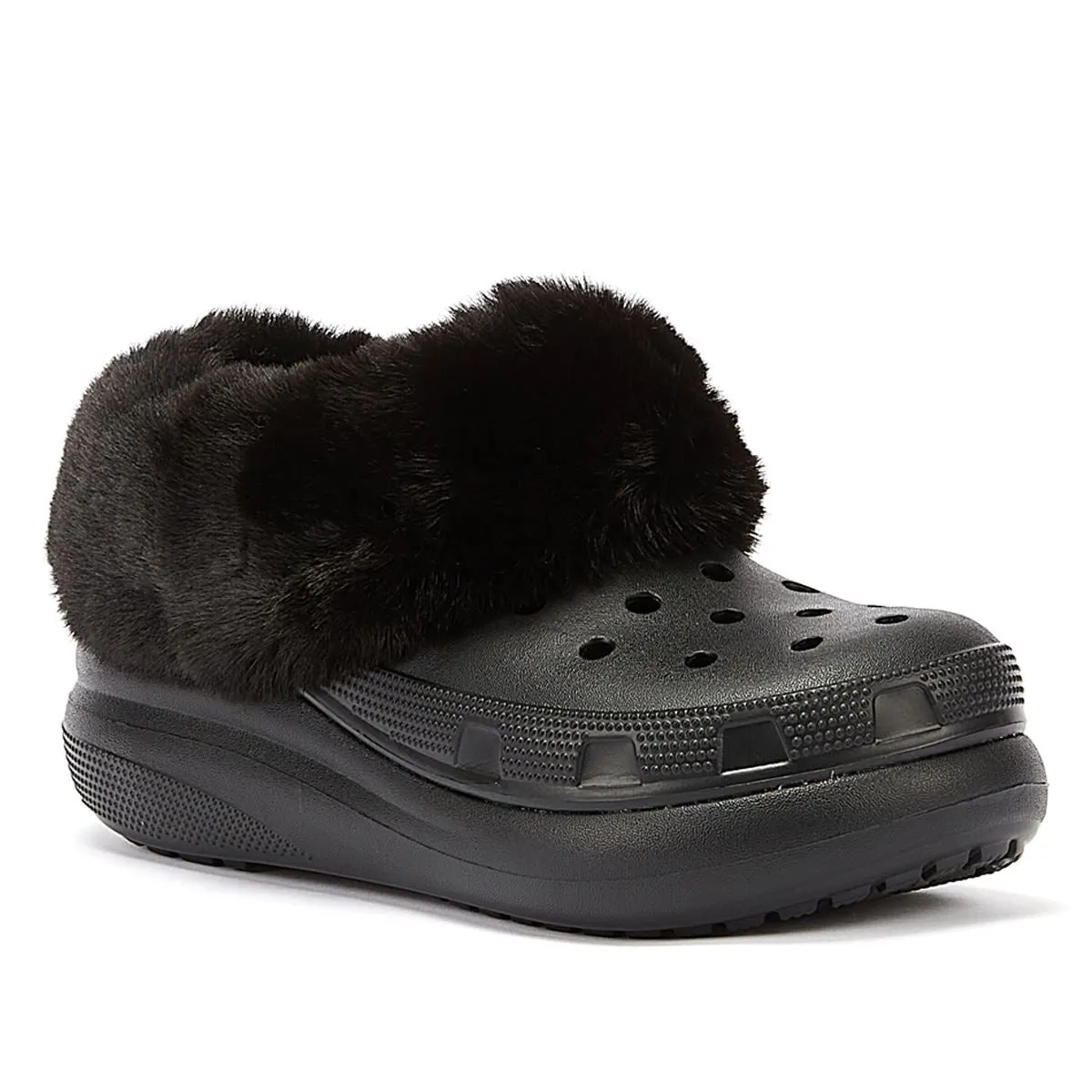 Crocs Furever Crush Clog  Women's Black Comfort Shoes