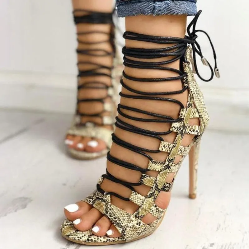 Cross Straps Sexy Sandals