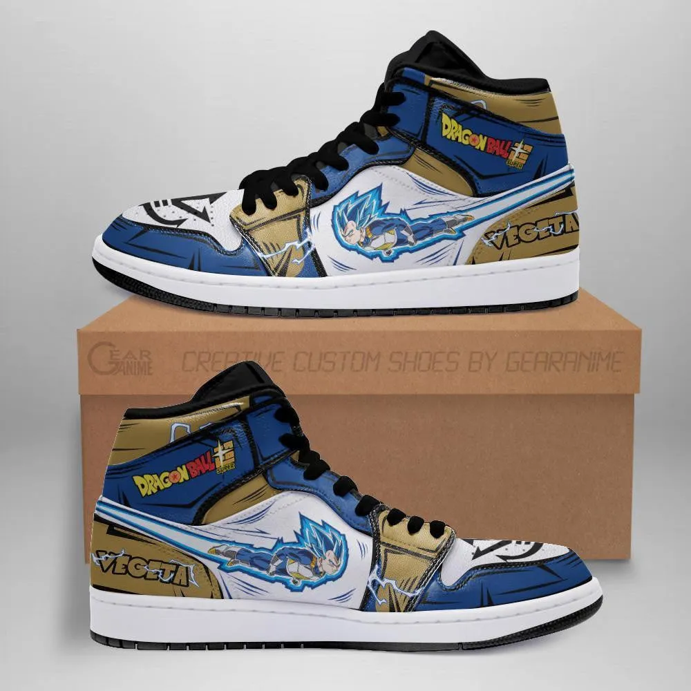 DBS Vegeta Blue Sneakers Anime Custom Dragon Ball Super Shoes