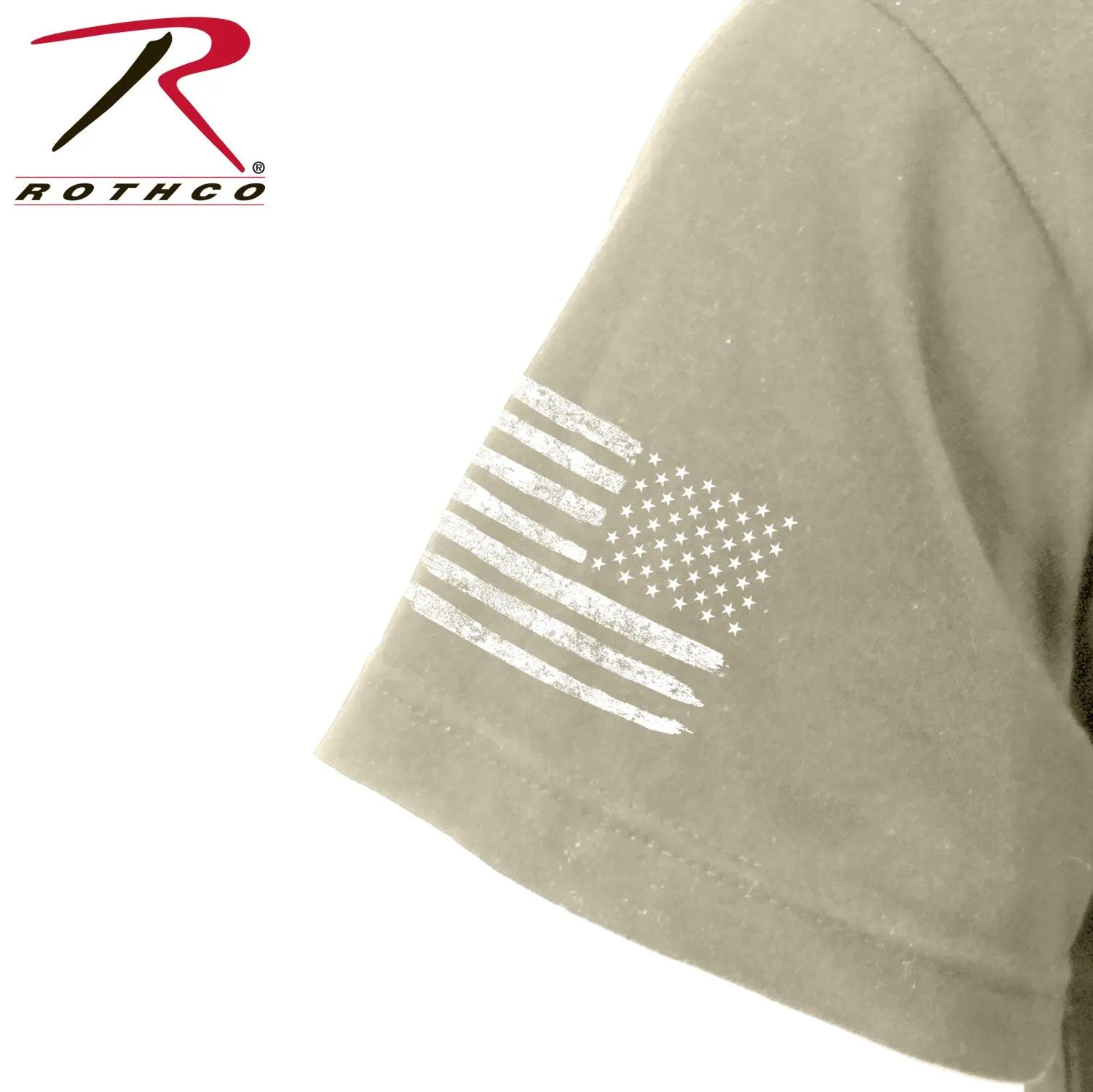 Distressed US Flag Athletic Fit T-Shirt