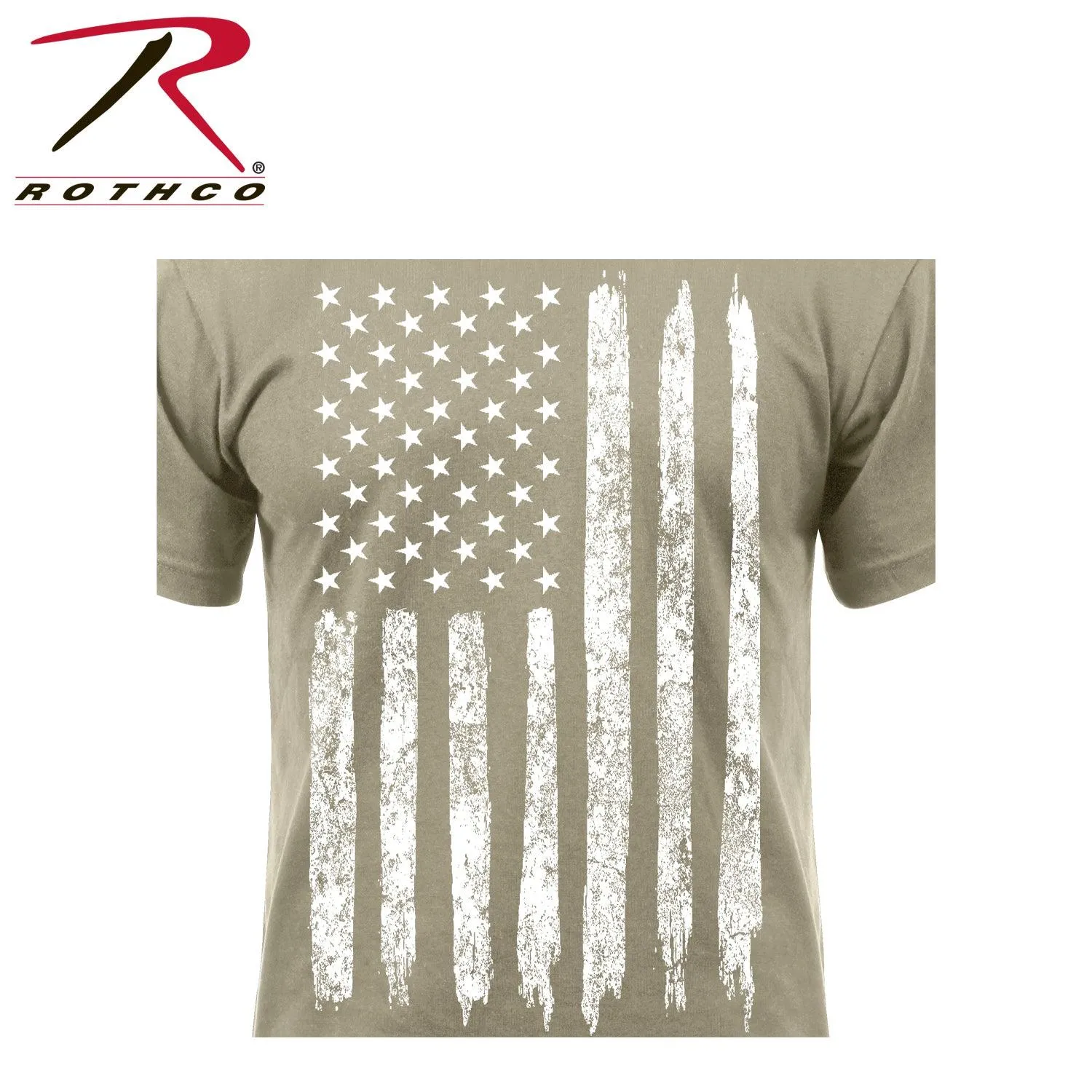 Distressed US Flag Athletic Fit T-Shirt