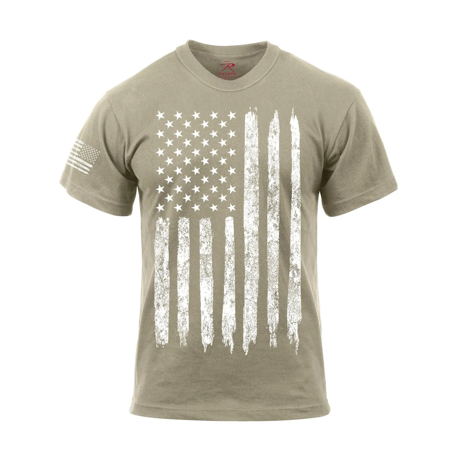 Distressed US Flag Athletic Fit T-Shirt