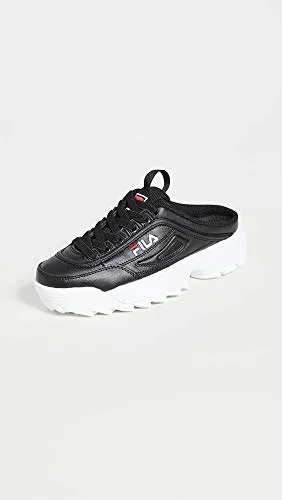 Fila Women's Disruptor Ii Mule Slip on Shoes Black & White Size 9 Pair of Shoes