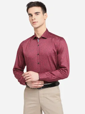 Flamingo Printed Slim Fit Party Wear Shirt | JB Studio