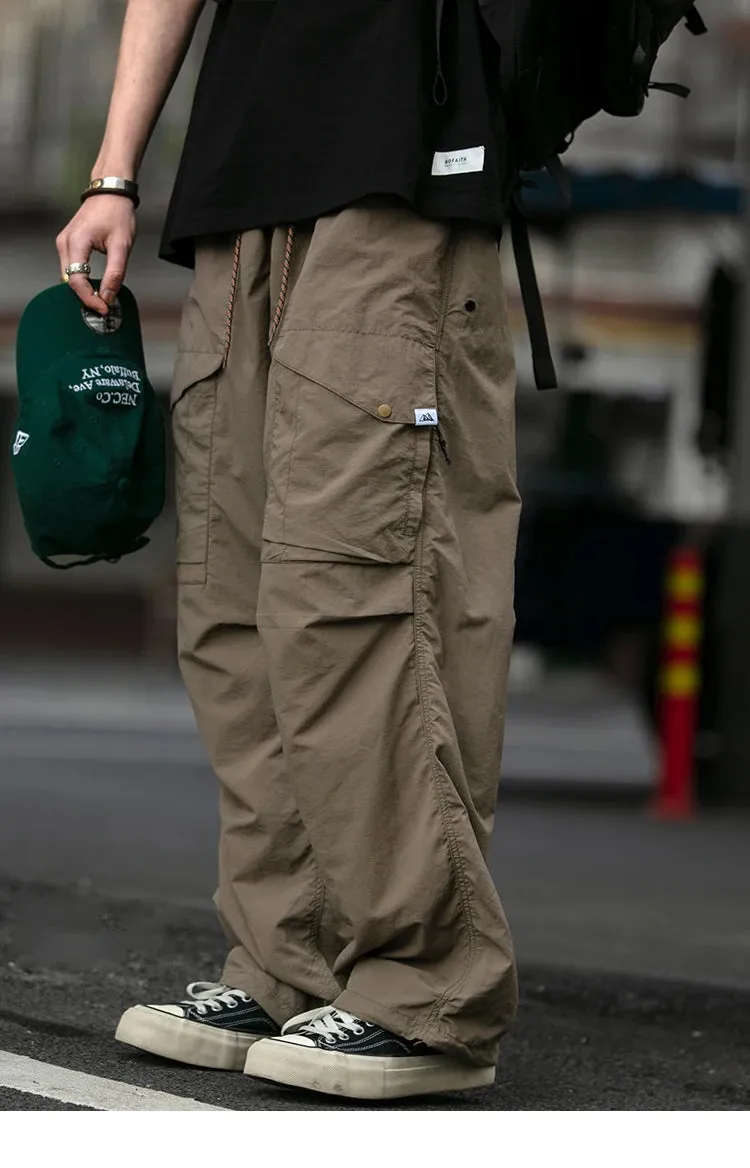 Functional Ripstop Wide Cargo Pants