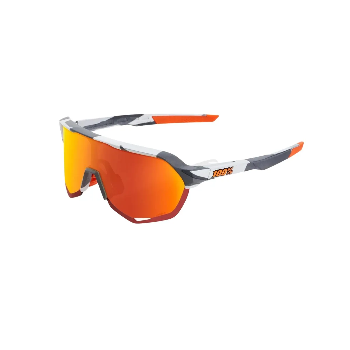 Glasses 100% S2 Soft Tact Orange White